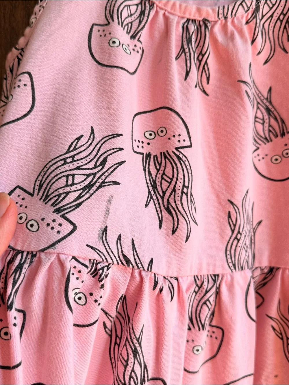 Pink Jellyfish Print Kids Dress - Hanna Anderson